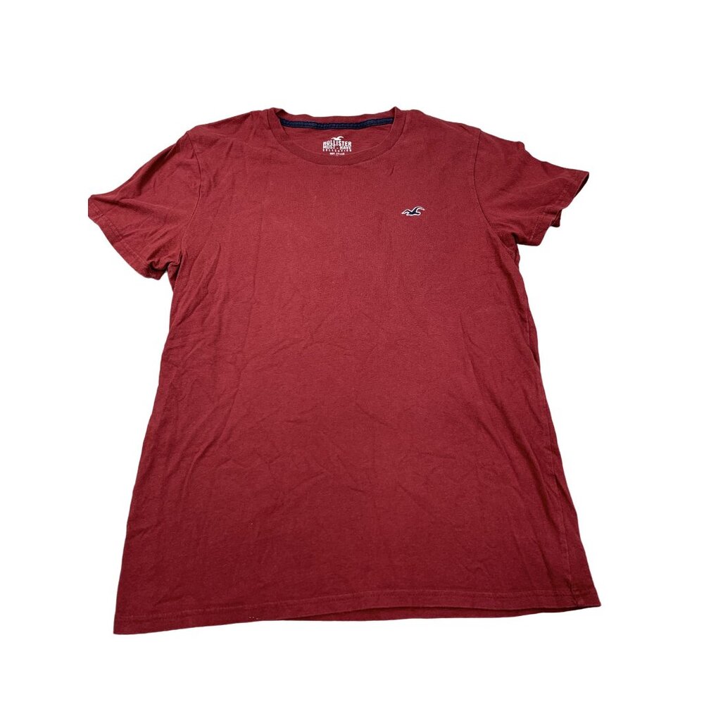 Hollister Men's Medium Red Must-Have Collection Crew Neck T-Shirt 100% Cotton